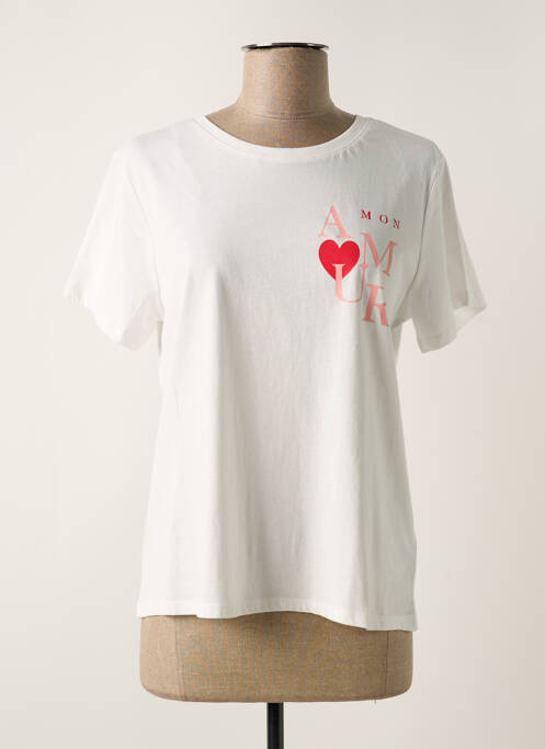 T-shirt blanc C'EST BEAU LA VIE pour femme