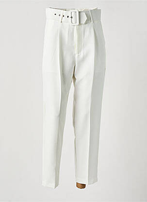 Pantalon 7/8 taille haute taille haute blanc TIFFOSI femme