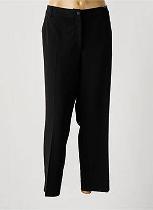 Pantalon 7/8 taille à pinces taille normale noir DIANE LAURY femme