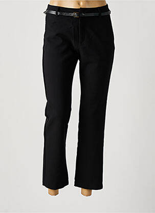 Pantalon 7/8 taille à pinces taille normale noir TIFFOSI femme