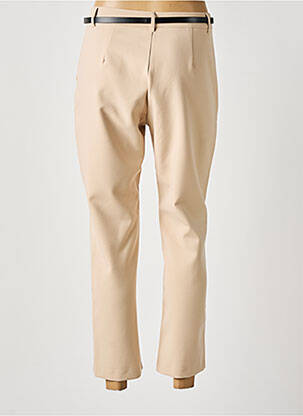 Pantalon 7/8 taille à pinces taille normale beige TIFFOSI femme