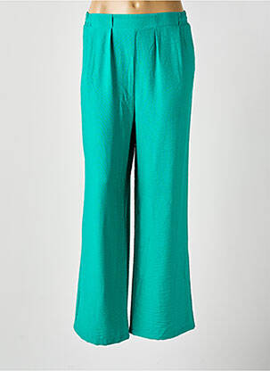 Pantalon large coupe fluide taille basse vert C'EST BEAU LA VIE femme