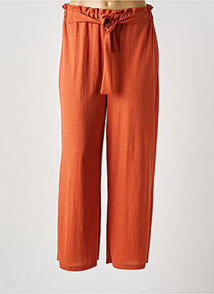 Pantalon 7/8 taille haute taille haute orange TIFFOSI femme