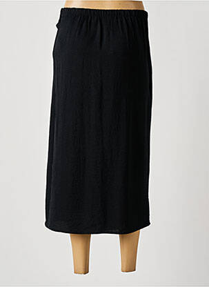 Jupe longue tissage crêpe noir TIFFOSI femme