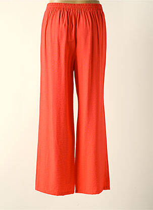 Pantalon droit taille élastique taille normale rouge C'EST BEAU LA VIE femme
