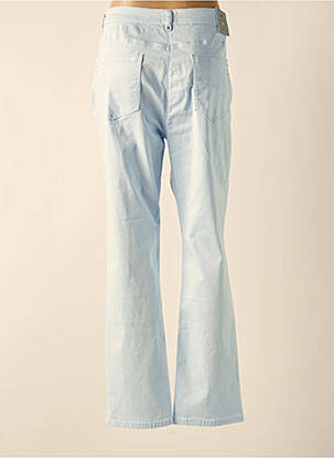 Pantalon slim tissage popeline taille normale bleu JULIE GUERLANDE femme