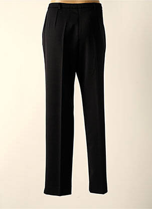 Pantalon droit tissage popeline taille normale noir FRANCE RIVOIRE femme