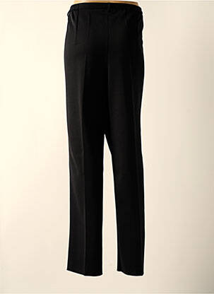 Pantalon droit fermeture zippée sous rabat boutonné taille normale noir FRANCE RIVOIRE femme