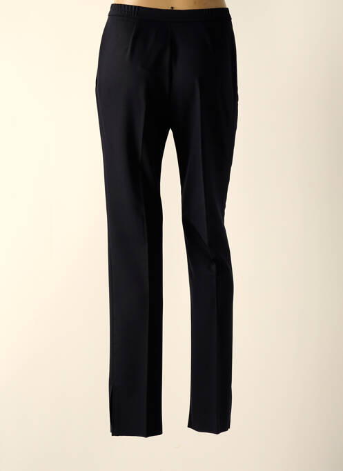 Pantalon droit fermeture zippée sous rabat boutonné taille normale noir KARTING femme