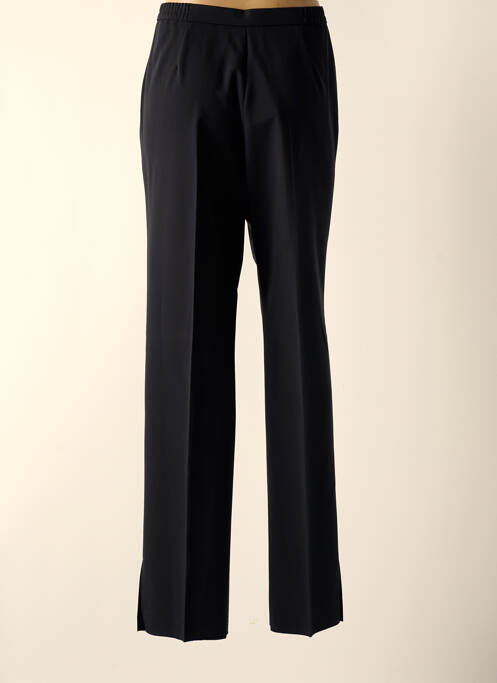 Pantalon droit fermeture zippée sous rabat boutonné taille normale noir KARTING femme