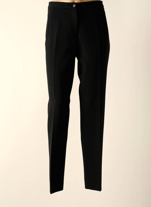 Pantalon droit noir SAINT HILAIRE pour femme