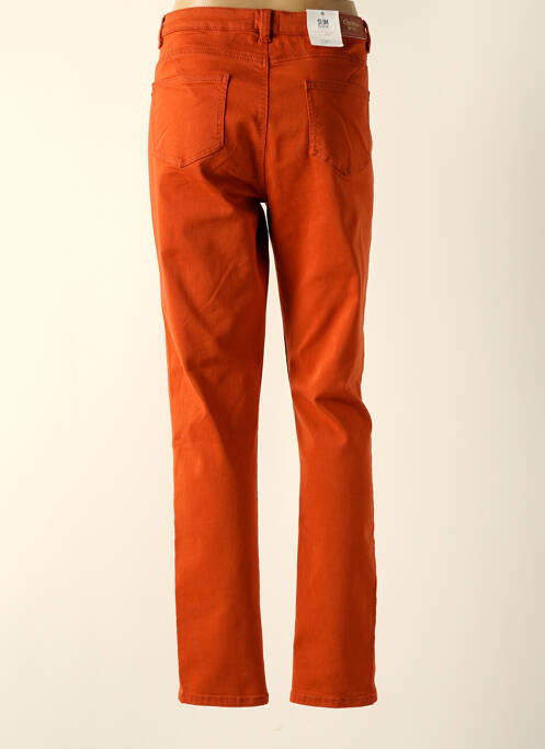Pantalon slim orange C'EST BEAU LA VIE pour femme