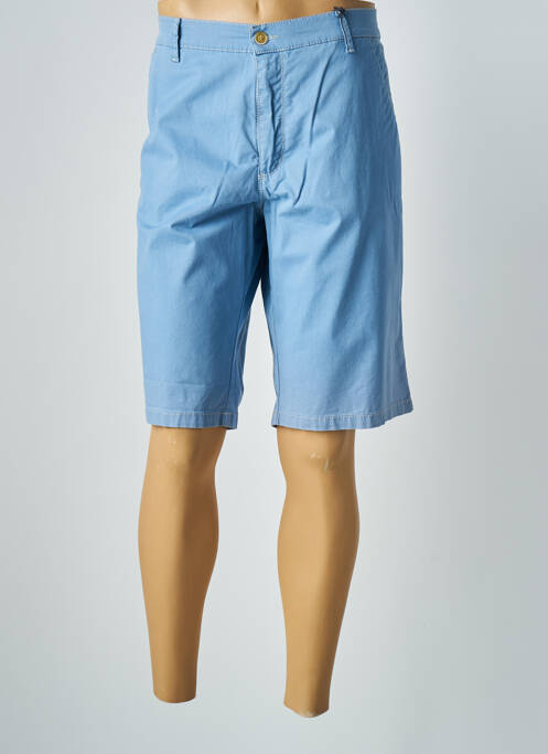 Bermuda stretch taille normale bleu PIONEER homme