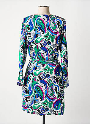 Robe courte manches longues manches longues vert BY ONE femme