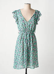 Robe courte vert LILIE ROSE pour femme seconde vue