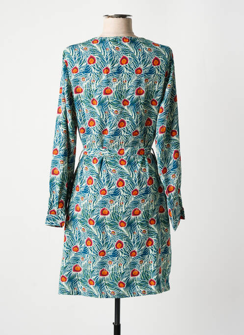 Robe courte bleu BY ONE pour femme