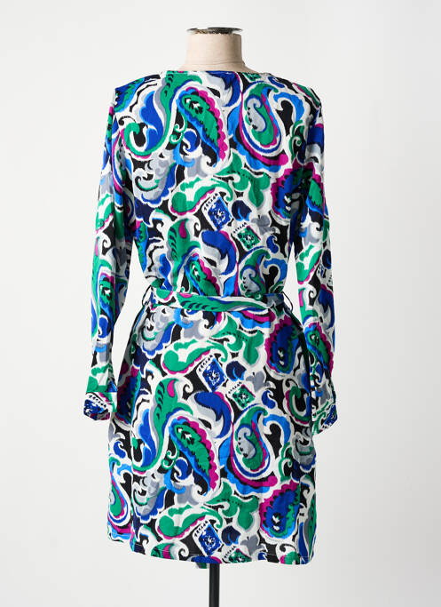 Robe courte vert BY ONE pour femme