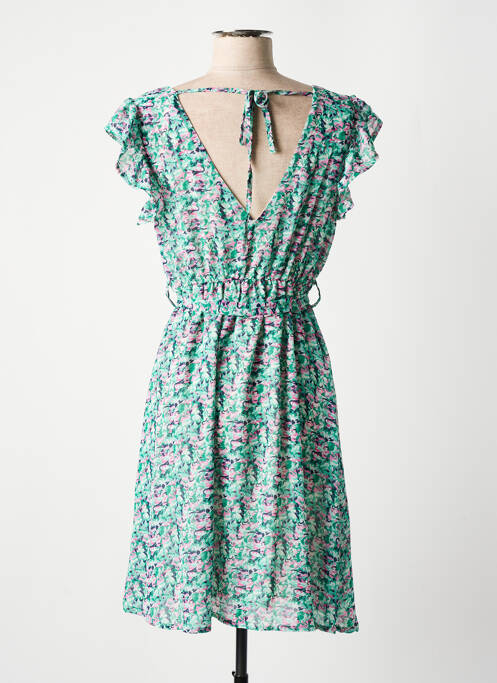 Robe courte vert LILIE ROSE pour femme