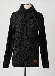 Pull maille torsadée manches longues gris BAXBOY homme