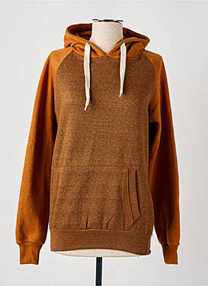 Sweat-shirt à capuche poches manches longues orange HOPENLIFE homme