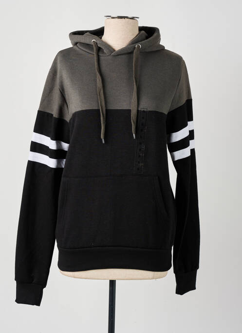 Sweat-shirt à capuche poches manches longues noir HOPENLIFE homme
