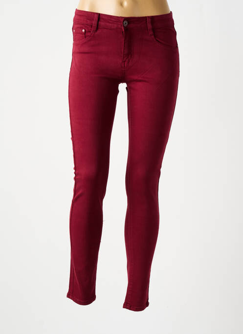 Jeans skinny rouge MISS FANNY pour femme