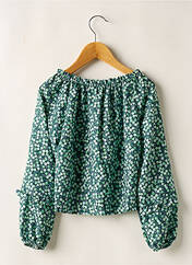 Blouse vert MINI MIGNON pour fille seconde vue