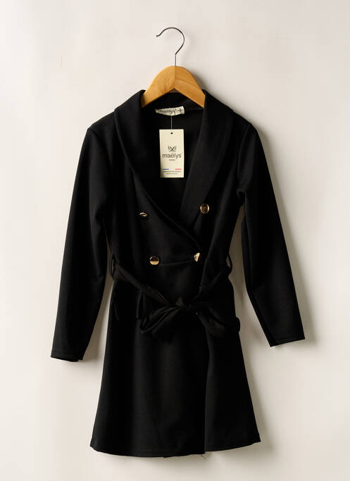 Robe mi-longue noir MAELYS PARIS pour fille