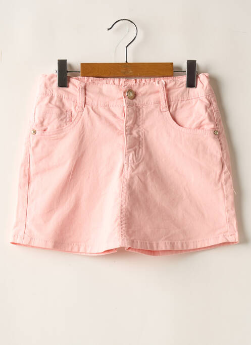 Jupe short rose JEANS pour fille