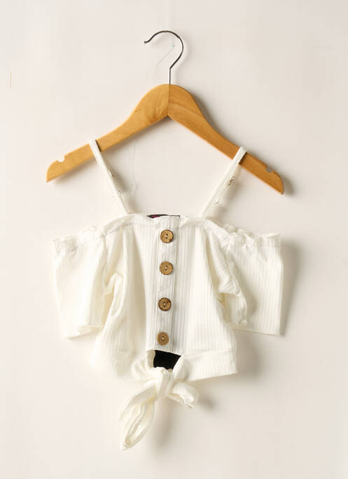 Top blanc FANNY LOOK pour fille