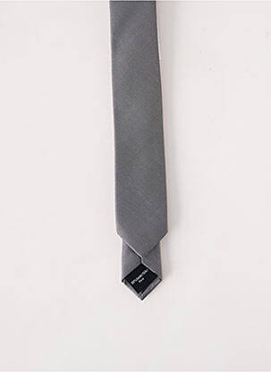 Cravate effet matière satinée gris VENTI homme