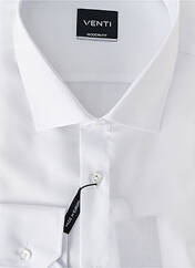 Chemise manches longues blanc VENTI pour homme seconde vue