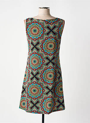 Robe courte sans manche sans manche rouge DIPAWALI femme