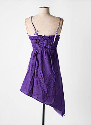 Tunique manches longues imprimé fantaisie violet DIPAWALI femme