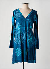 Robe courte bleu DIPAWALI pour femme seconde vue