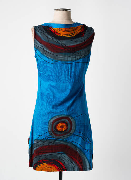 Robe courte bleu DIPAWALI pour femme