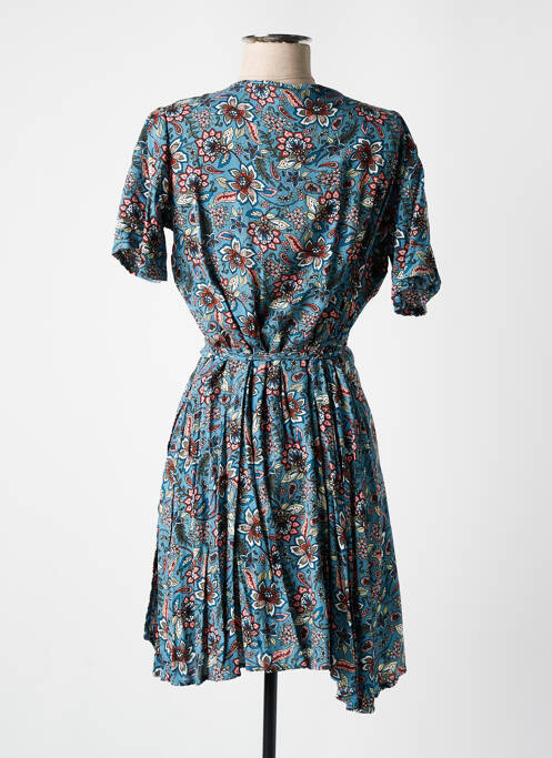 Robe courte bleu DIPAWALI pour femme