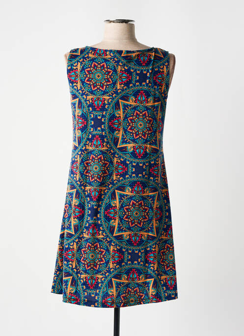 Robe courte bleu DIPAWALI pour femme