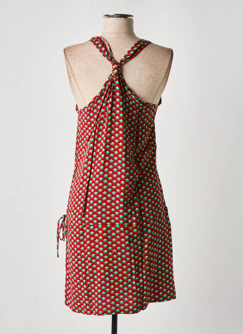 Robe mi-longue rouge DIPAWALI pour femme