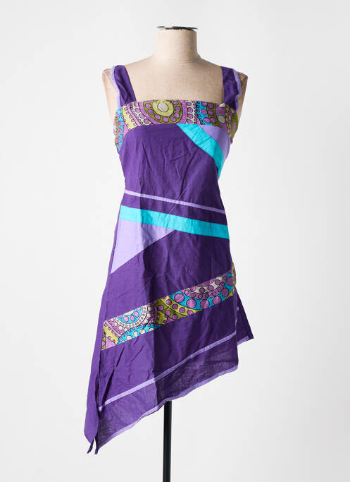 Tunique manches longues violet DIPAWALI pour femme