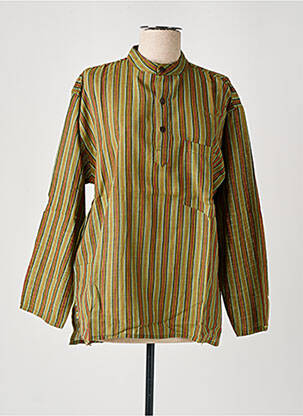 Blouse manches longues manches longues vert DIPAWALI femme