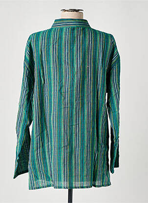 Blouse manches longues manches longues vert fonce DIPAWALI femme