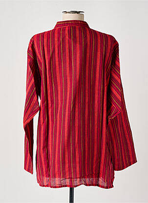 Blouse manches longues manches longues rouge DIPAWALI femme