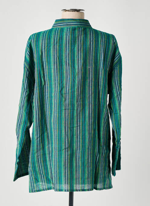 Blouse manches longues manches longues vert fonce DIPAWALI femme