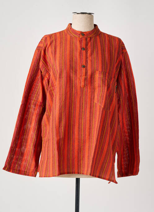 Blouse orange fonce DIPAWALI pour femme