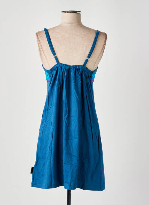 Robe courte bleu DIPAWALI pour femme