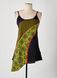Tunique manches longues col rond vert DIPAWALI femme