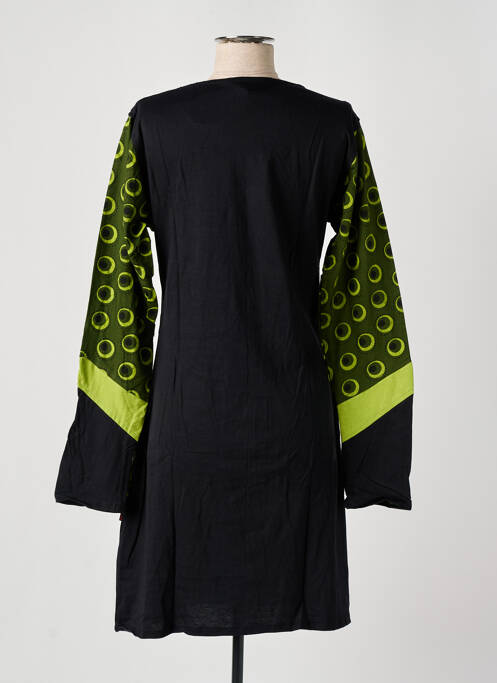 Robe mi-longue vert DIPAWALI pour femme