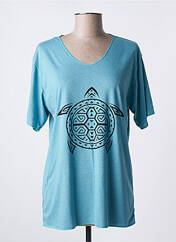 T-shirt bleu DIPAWALI pour femme seconde vue