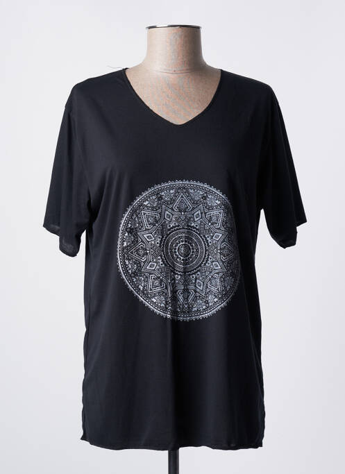 T-shirt noir DIPAWALI pour femme